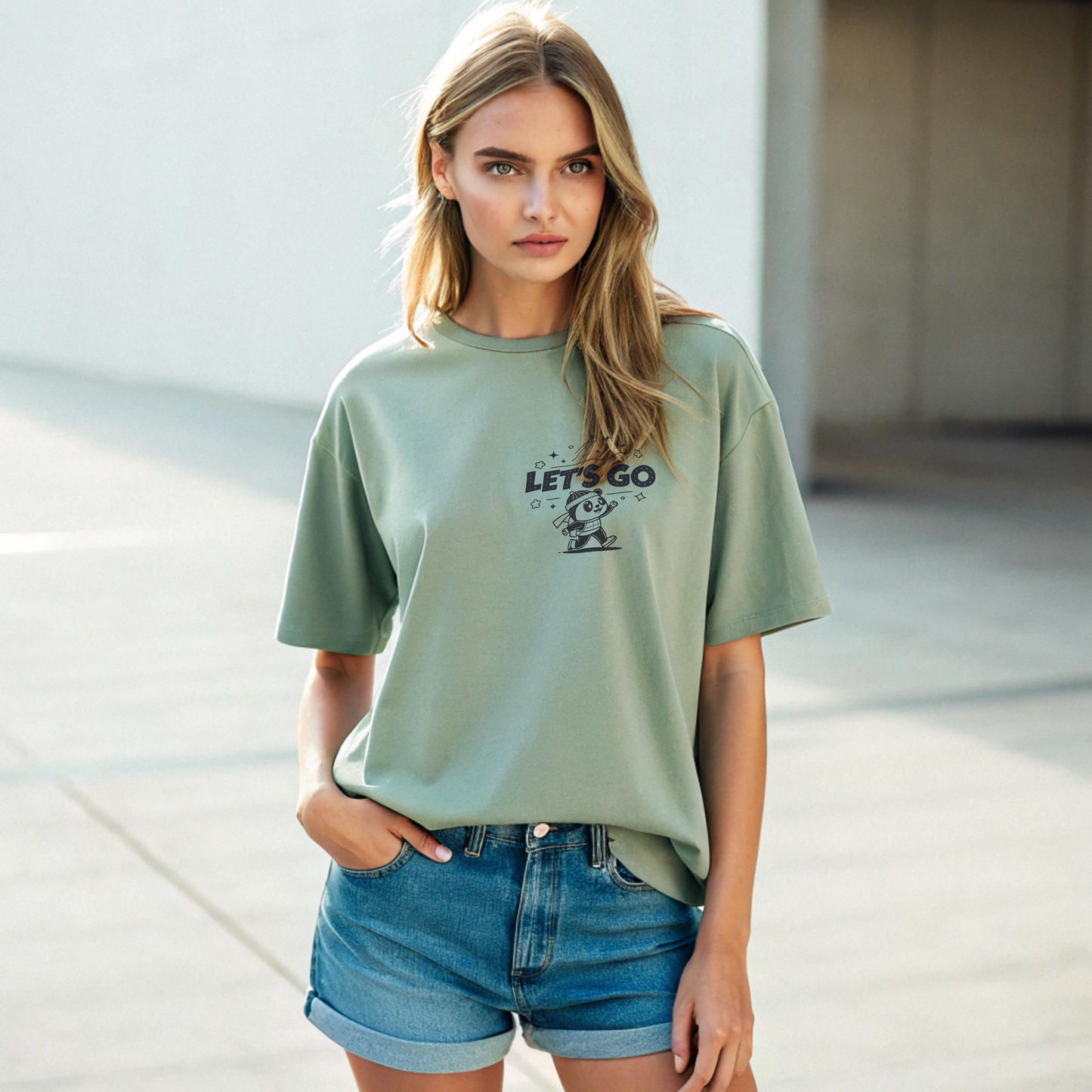 Panda Oversized Tees